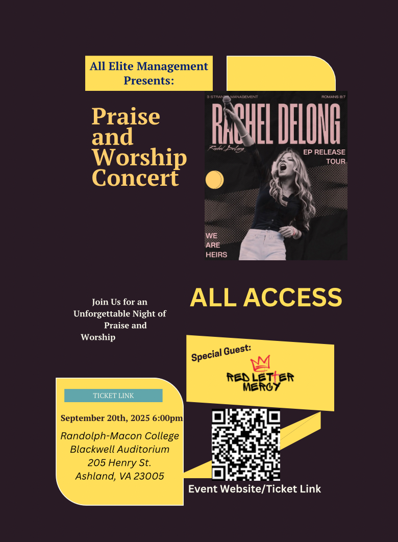 Original Praise and Worship concert flyer